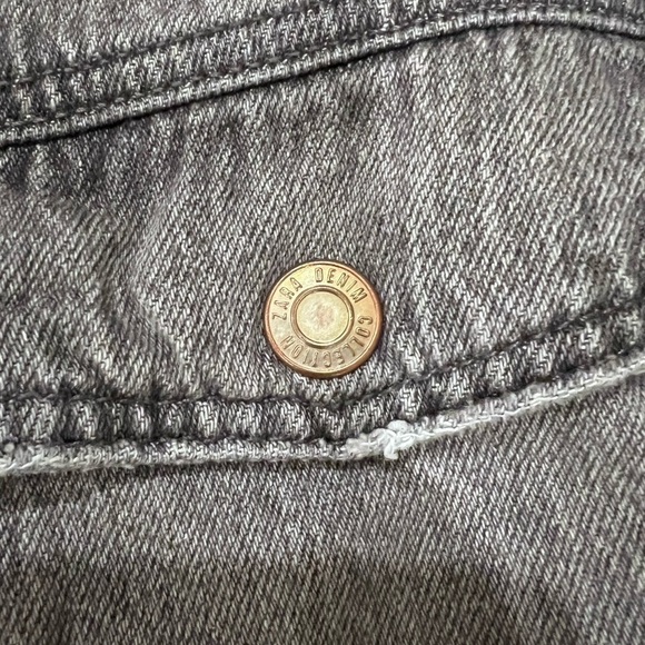 Zara Snap Button Denim Shirt/Overshirt - Picture 6 of 8